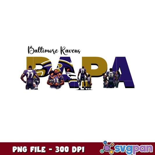 Nfl baltimore ravens papa design png, nfl american football png, nfl logos png