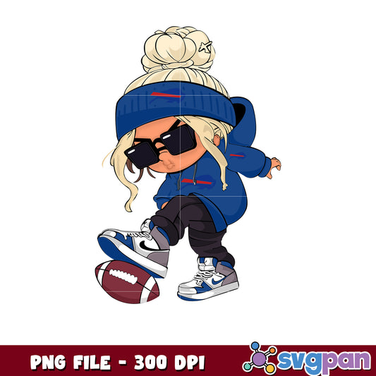 Nfl buffalo bills cool girl design png, nfl american football png, nfl games png