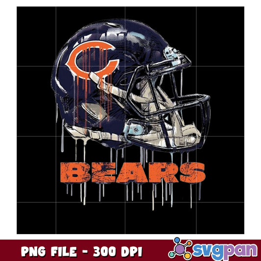 Nfl chicago bears helmet design png, nfl teams png, nfl team logos​ png