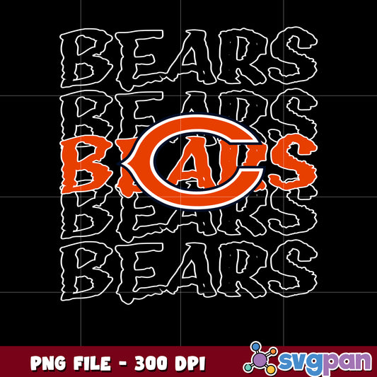 Nfl chicago bears team logo png, nfl american football teams png, national football league png