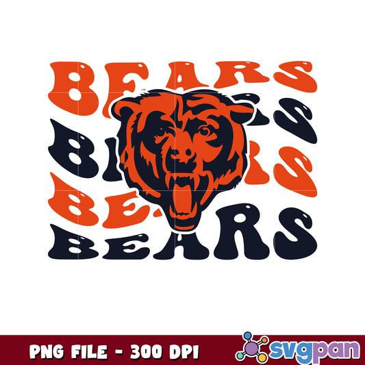 Nfl chicago bears waves design png, nfl games 2025 png, nfl teams png