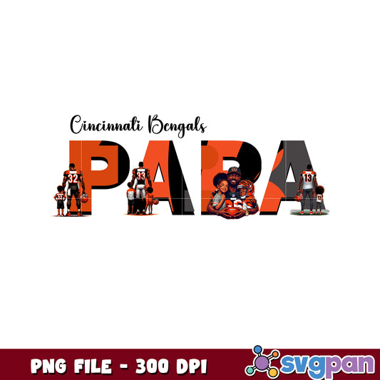 Nfl cincinnati bengals papa design png, nfl american football png, nfl logos png