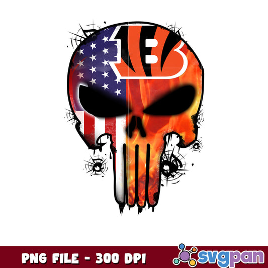Nfl cincinnati bengals skull png, national football league 2025 png, nfl png