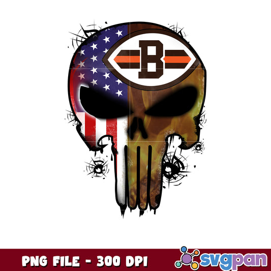Nfl cvleveland browns skull png, national football league 2025 png, nfl png