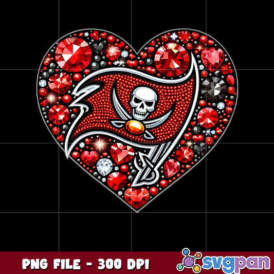 Nfl diamond heart tam pabay buccaneers png, super bowl 2025 png, national football league png