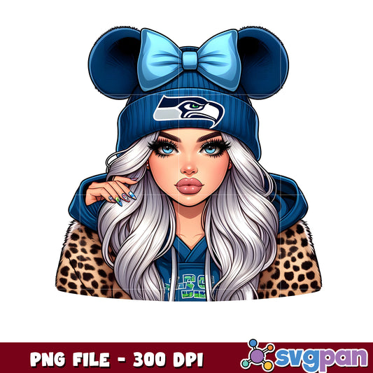 Nfl football slay girl seattle seahawks png, national football league png, nfl games today png