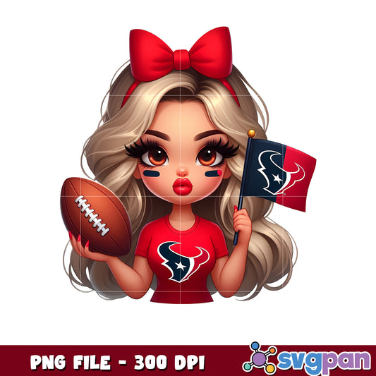 Nfl houston texans cheerleader girl design png, american football league png, nfl teams png