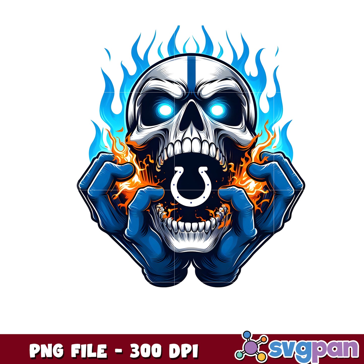 Nfl indianapolis colts burning skull png, super bowl 2025 png, american football league png