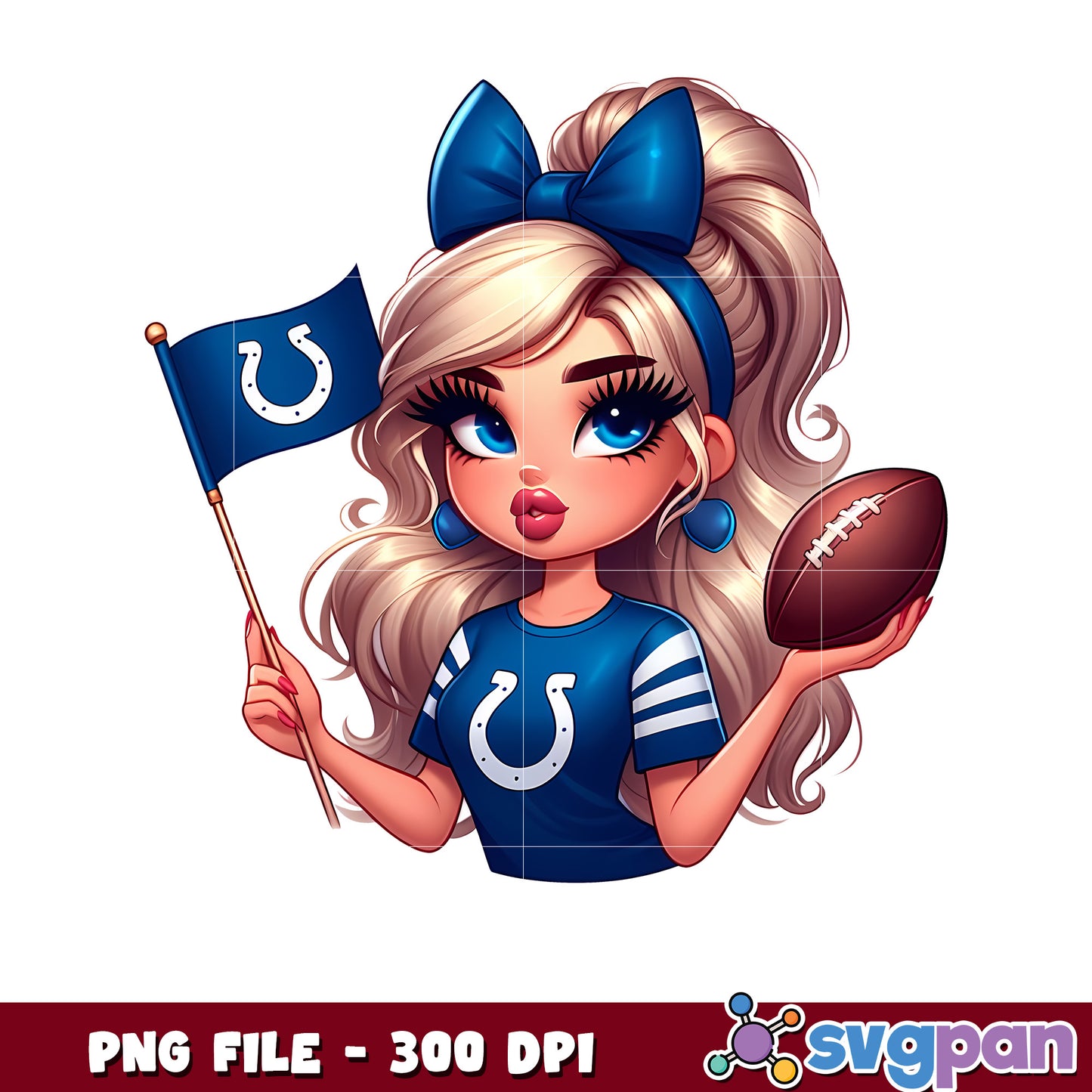 Nfl indianapolis colts cheerleader girl design png, american football league png, nfl teams png