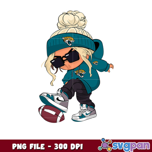 Nfl jacksonville jaguars cool girl design png, nfl american football png, nfl games png