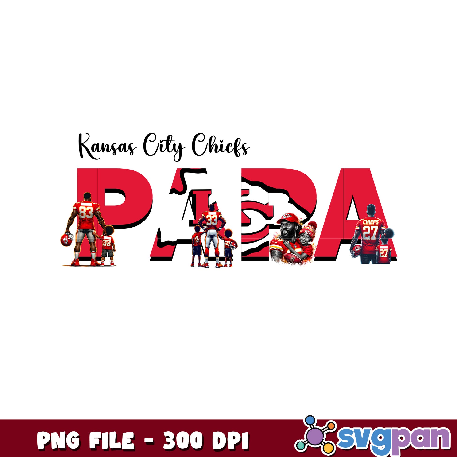 Nfl kansas city chiefs papa design png, nfl american football png, nfl logos png