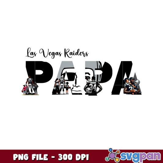 Nfl las vegas raiders papa design png, nfl american football png, nfl logos png