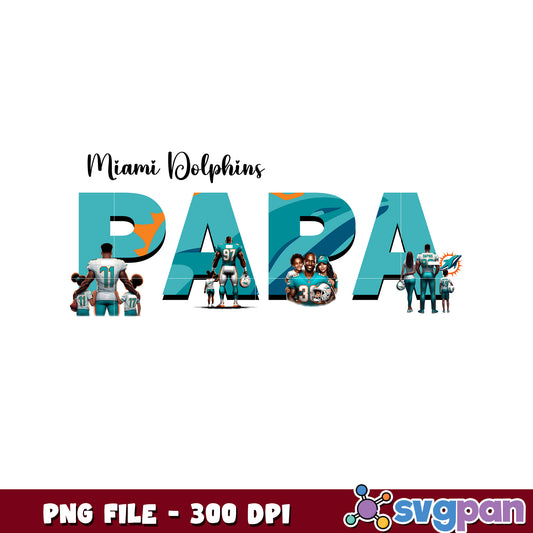 Nfl miami dolphins papa design png, nfl american football png, nfl logos png