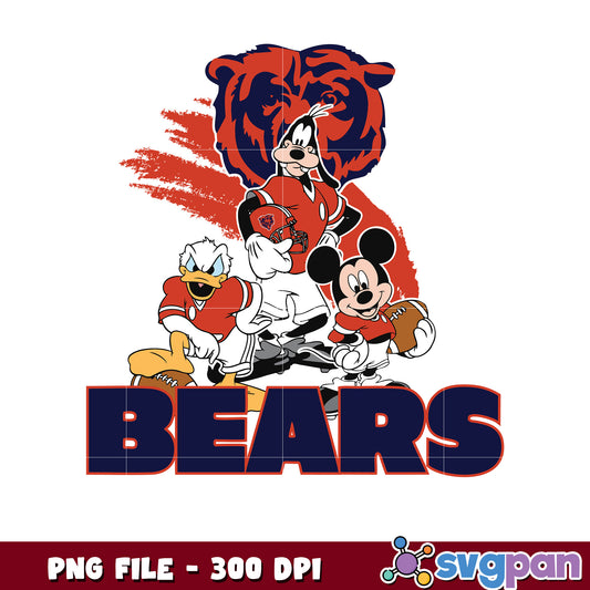 Nfl mickey mouse bears png, nfl team logo png​, national football league png