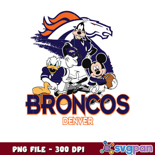 Nfl mickey mouse broncos denver png, nfl team logo png​, national football league png