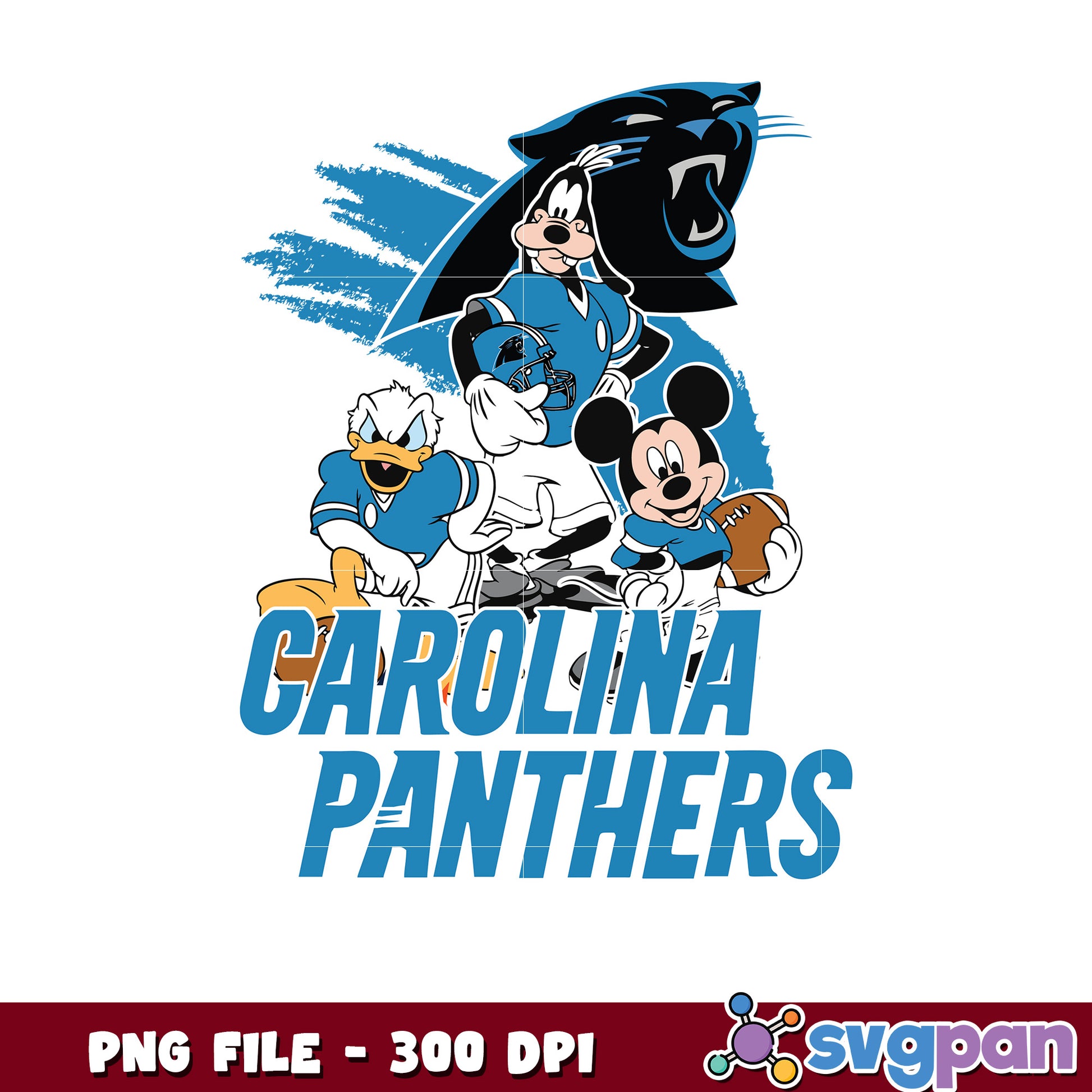 Nfl mickey mouse caronila panthers png, nfl png​, national football league png