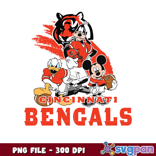 Nfl mickey mouse cincinnati bengals png, nfl png​, national football league png