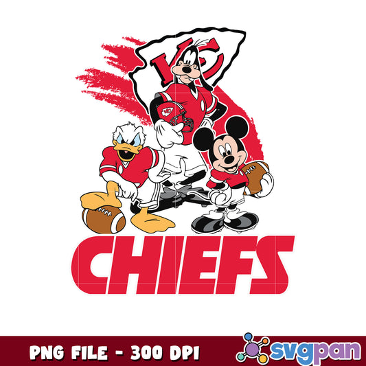 Nfl mickey mouse kansas city chiefs png, nfl png​, national football league png