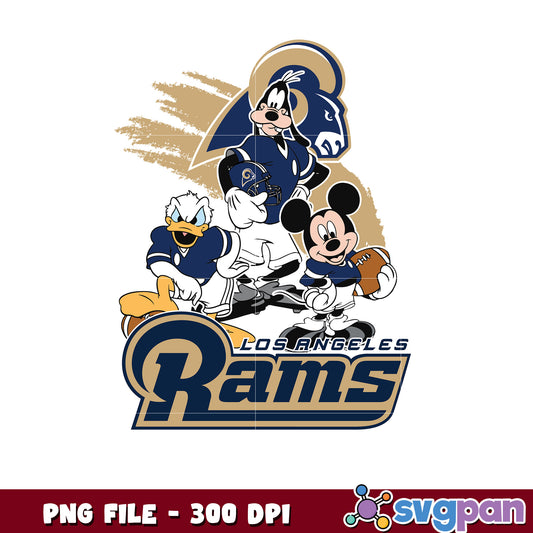 Nfl mickey mouse los angeles rams png, nfl team logo png​, national football league png