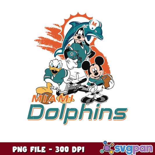 Nfl mickey mouse miami dolphins png, nfl team logo png​, national football league png