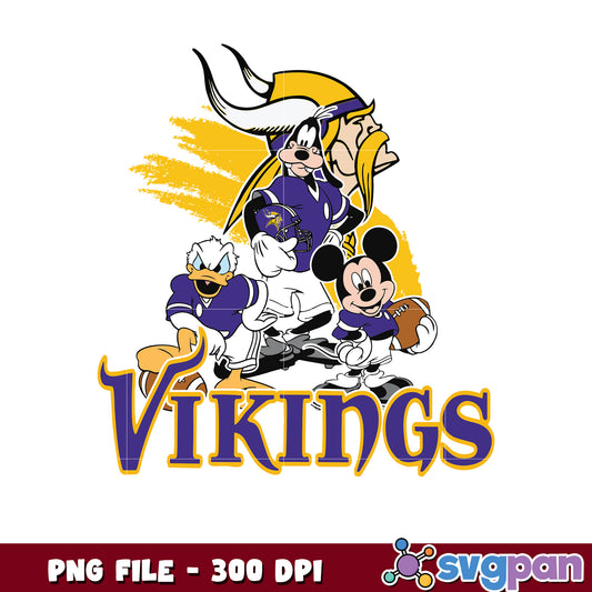 Nfl mickey mouse minnesota vikings png, nfl team logo png​, national football league png