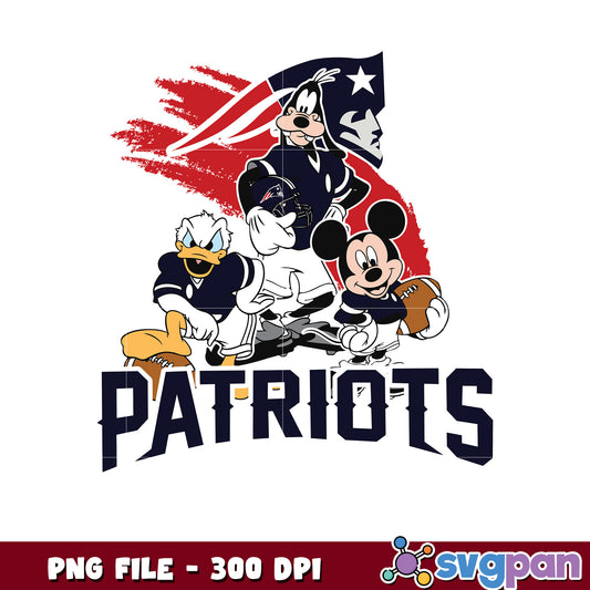 Nfl mickey mouse new england patriots png, nfl team logo png​, national football league png