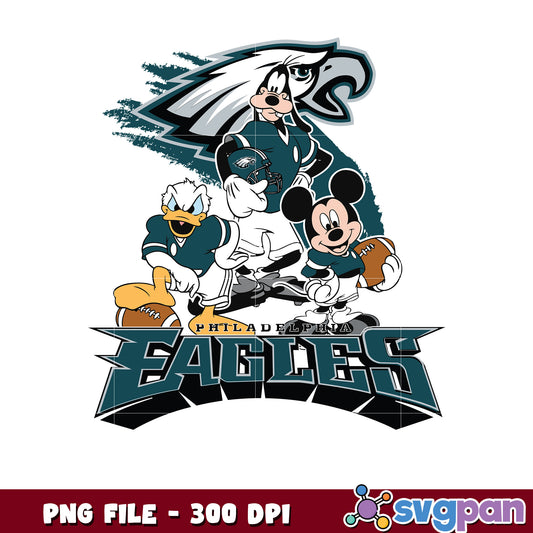 Nfl mickey mouse philadelphia eagles png, nfl team logo png​, national football league png