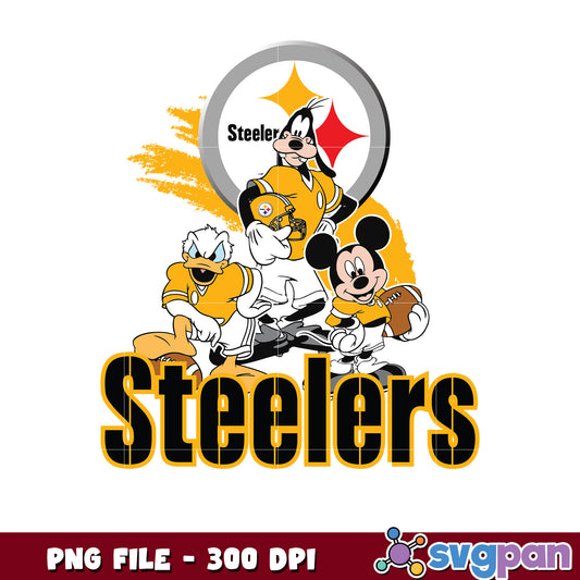 Nfl mickey mouse pittsburgh steelers png, nfl team logo png​, national football league png