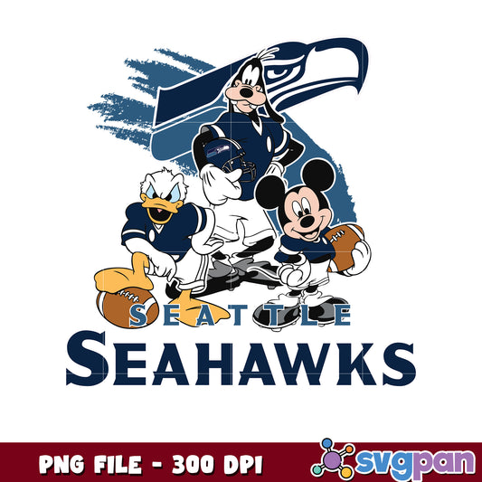 Nfl mickey mouse seattle seahawks png, nfl team logo png​, national football league png