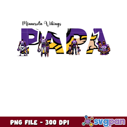 Nfl minnesota vikings papa design png, nfl american football png, nfl logos png