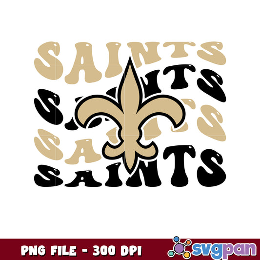 Nfl new orleans saints waves design png, nfl games 2025 png, nfl teams png