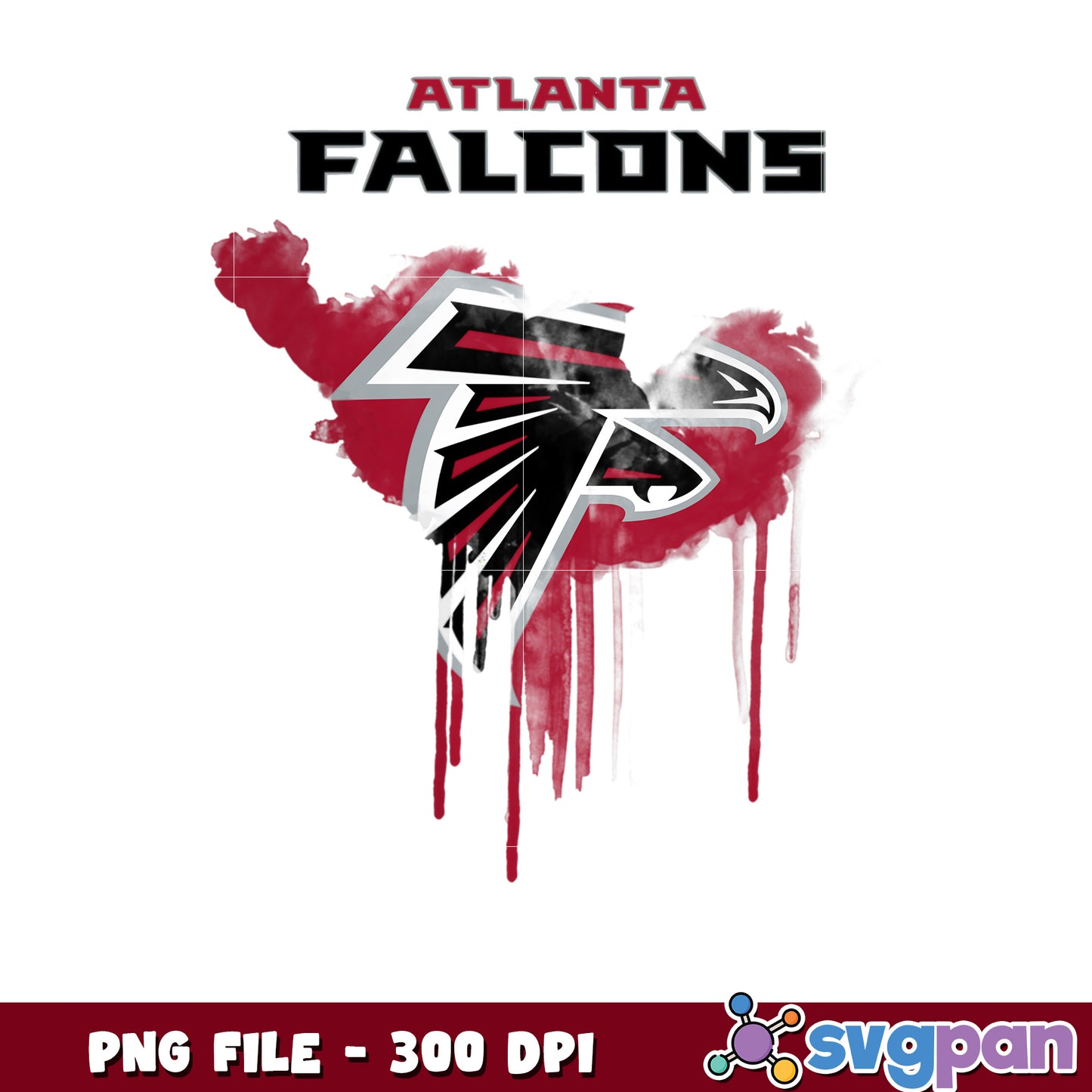 Nfl paint drip atlanta falcons png, nfl teams 2025 png, national football league png