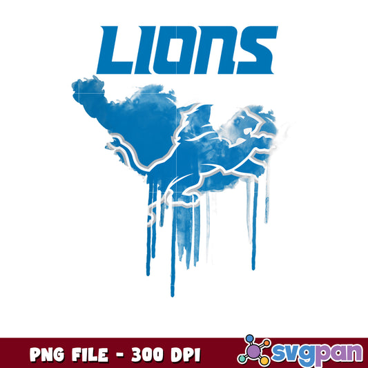 Nfl paint drip detroit lions png, nfl teams 2025 png, national football league png