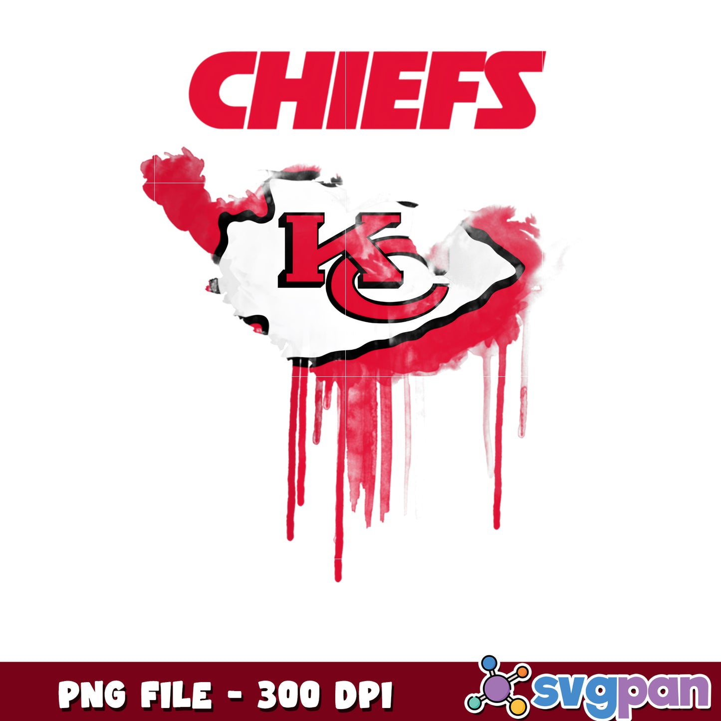 Nfl paint drip kansas city chiefs png, nfl teams 2025 png, national football league png
