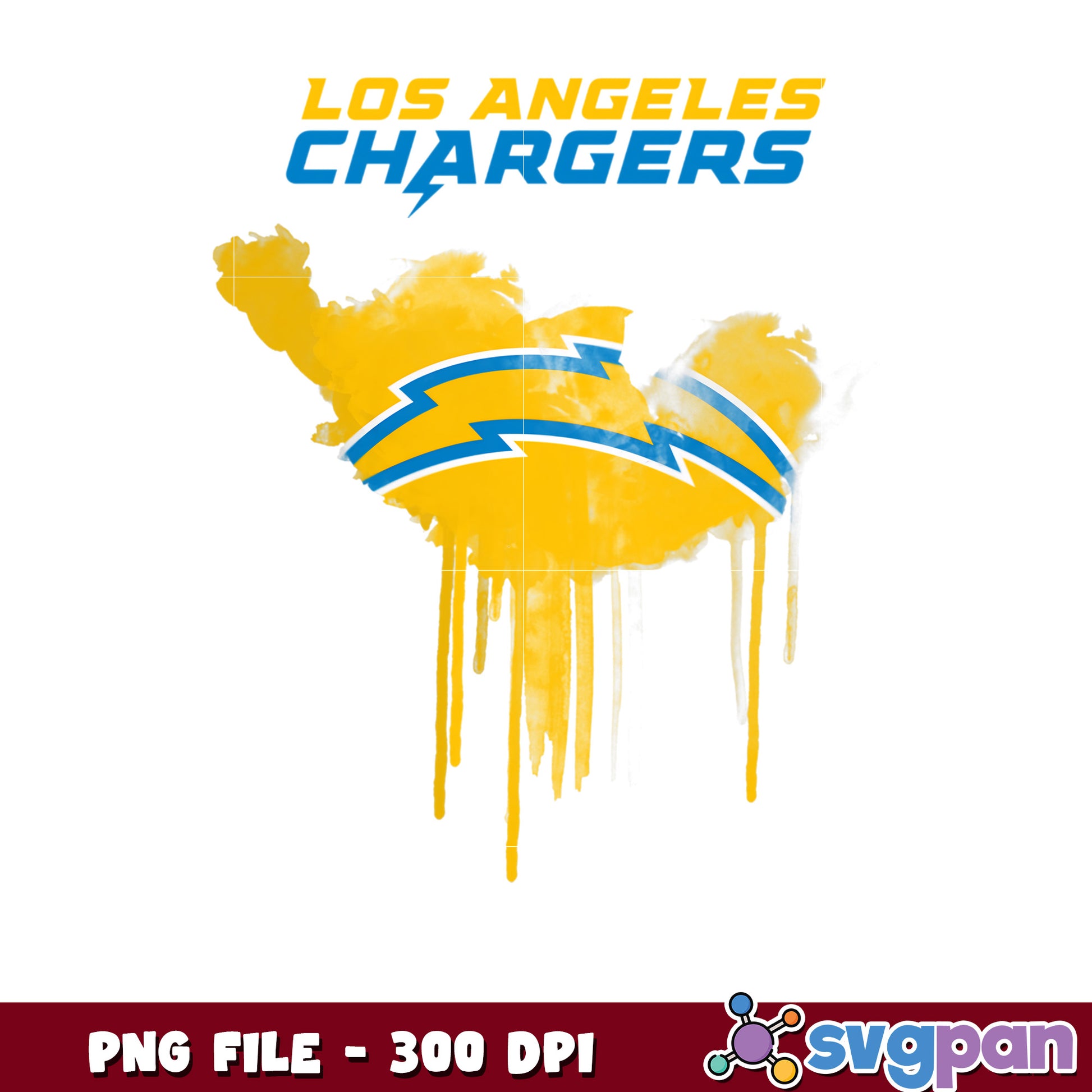 Nfl paint drip los angeles chargers png, nfl teams 2025 png, national football league png