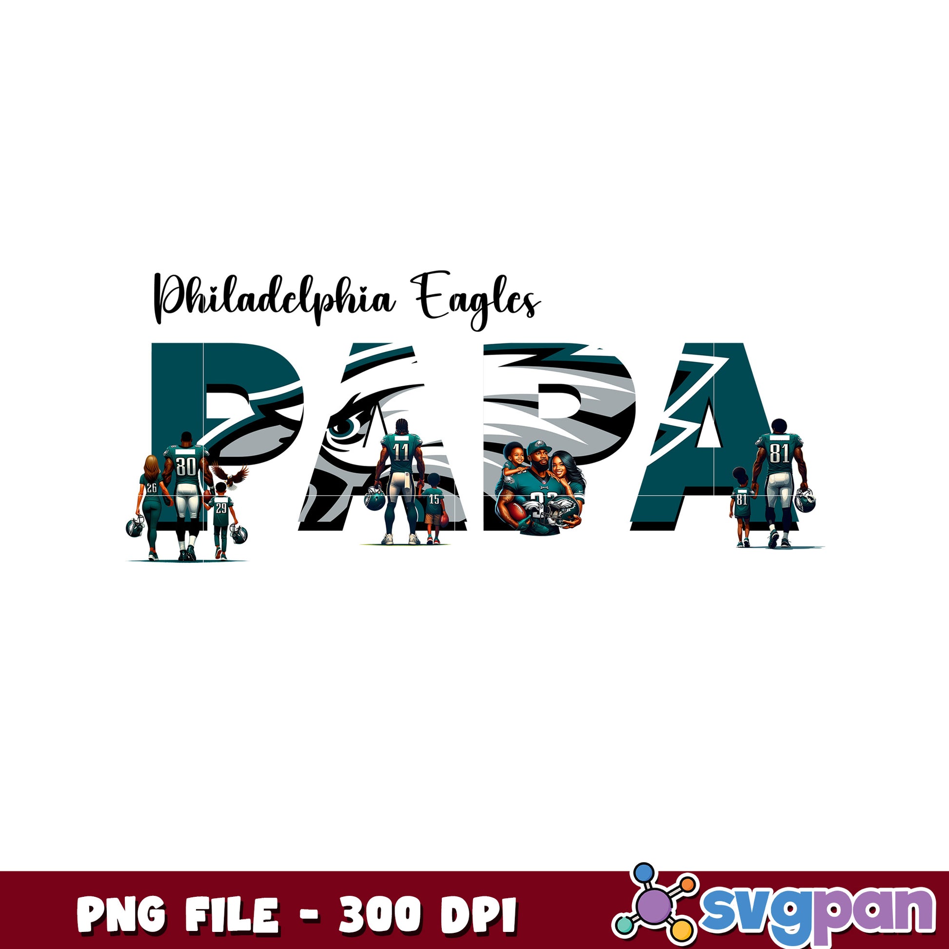 Nfl philadelphia eagles papa design png, nfl american football png, nfl logos png