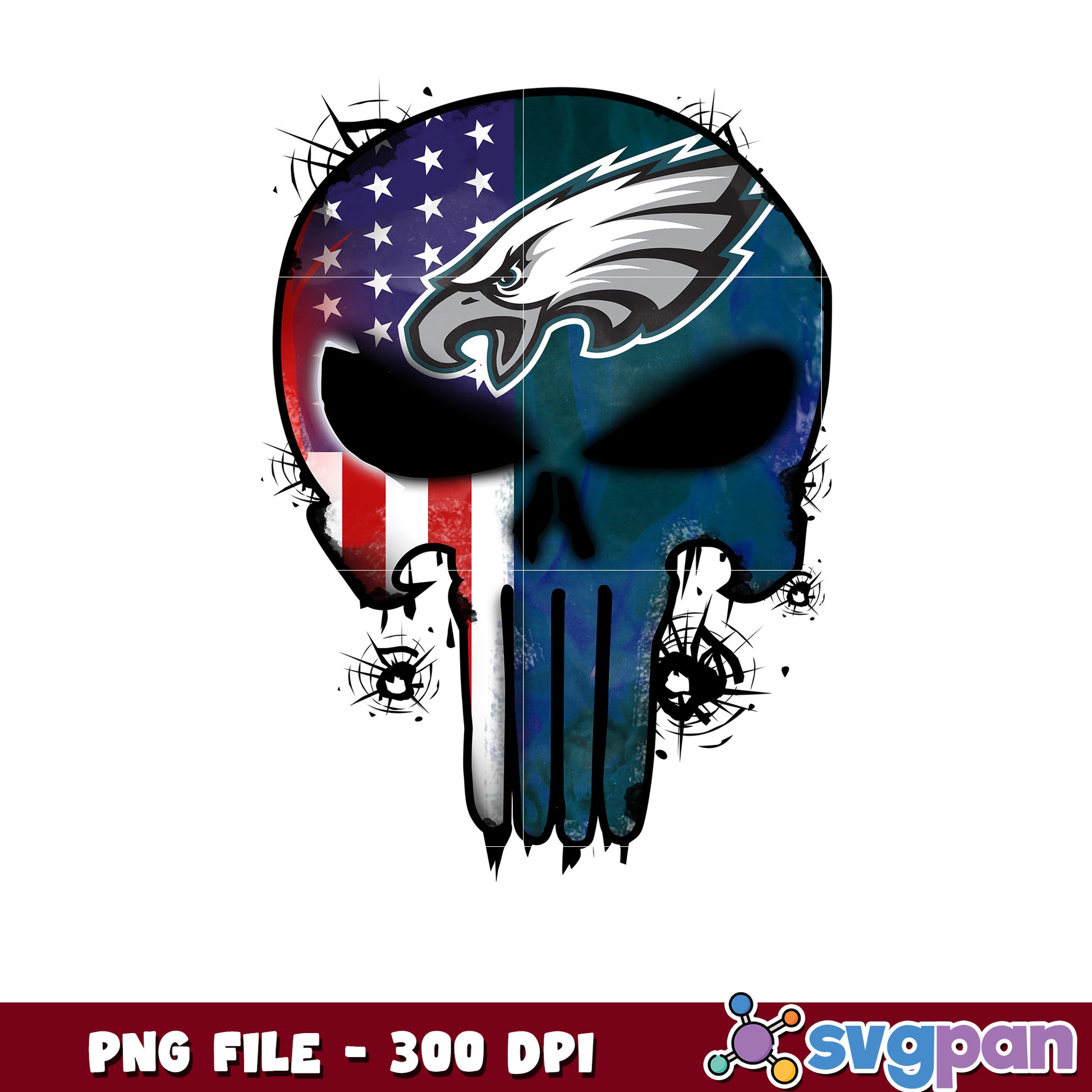 Nfl philadelphia eagles skull design png, national football league 2025 png, nfl png