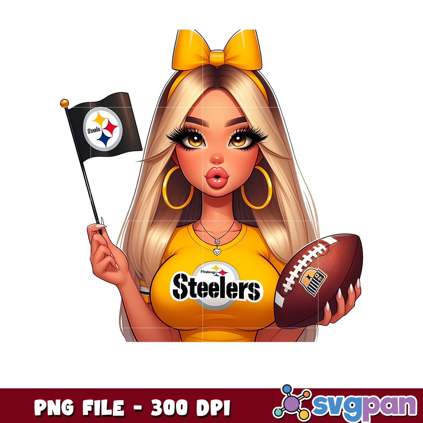 Nfl pittsburgh steelers cheerleader girl design png, american football league png, nfl teams png