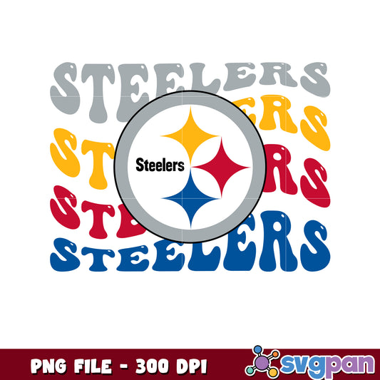 Nfl pittsburgh steelers waves design png, nfl games 2025 png, nfl teams png