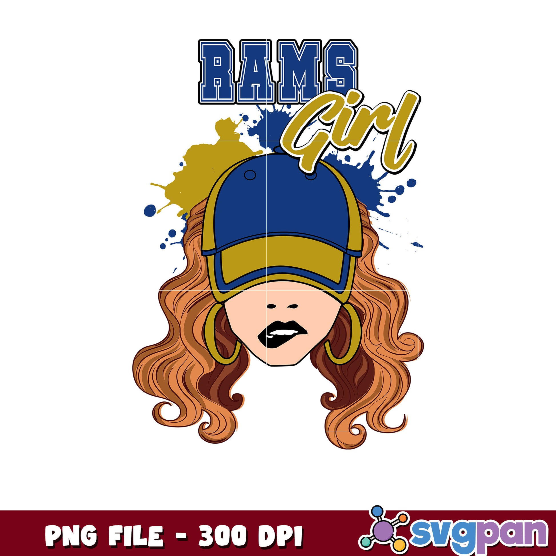 Nfl rams girl hat design png, nfl american football png, nfl logos png