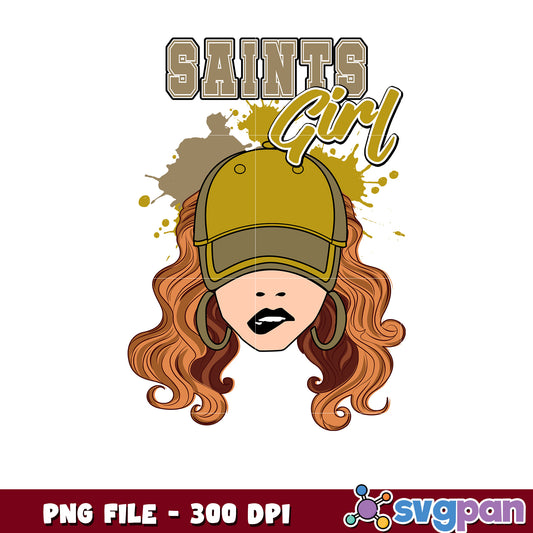 Nfl saints girl hat design png, nfl american football png, nfl logos png