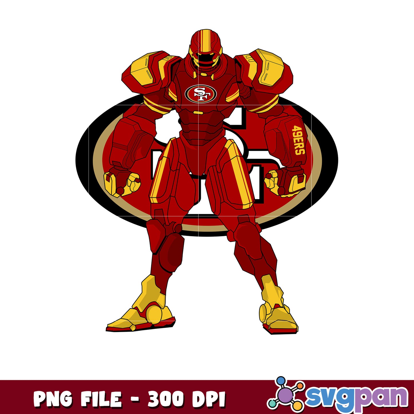 Nfl san francisco 49ers lobot logo png, national football league png, nfl games png