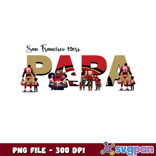 Nfl san francisco 49ers papa design png, nfl american football png, nfl logos png