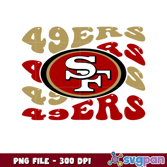 Nfl san francisco 49ers waves design png, nfl games 2025 png, nfl teams png