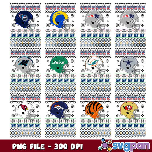Nfl team logos design png bundle