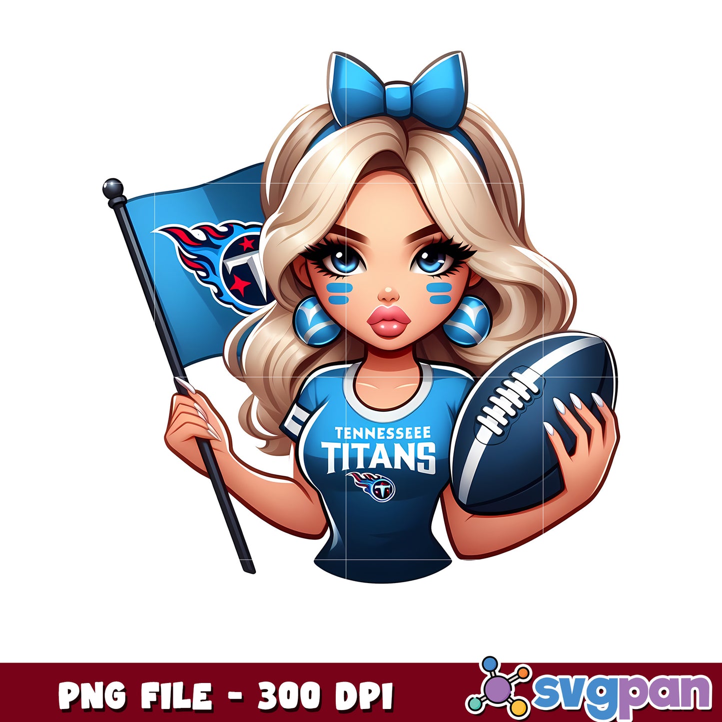 Nfl tennessee titans cheerleader girl design png, american football league png, nfl teams png