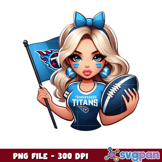 Nfl titans team cheerleader girl design png, american football league png, nfl teams png