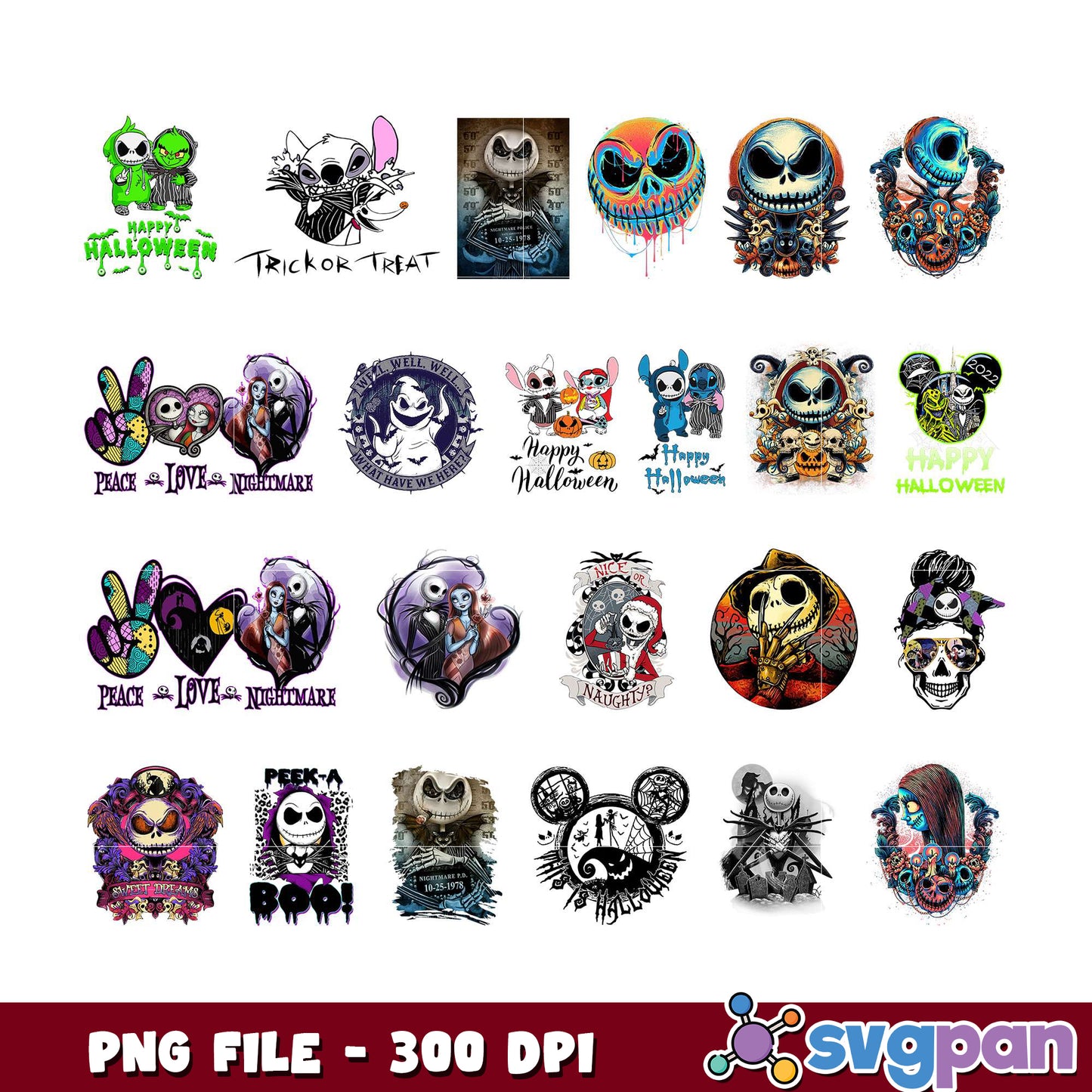Nightmare Before Christmas PNG Bundle