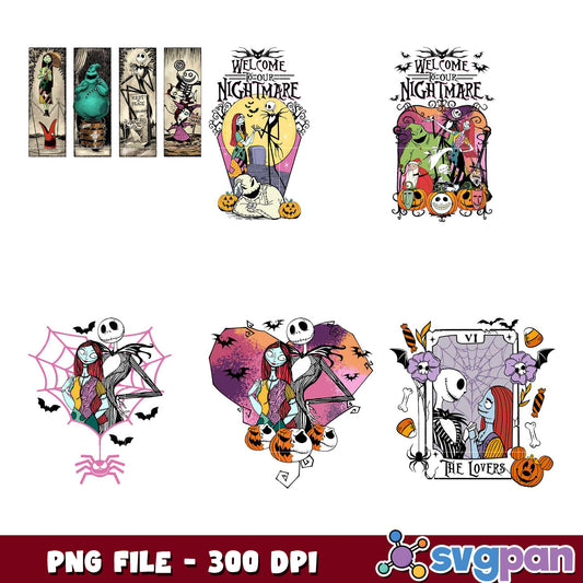 Nightmare Before Christmas PNG Bundle 300 DPI
