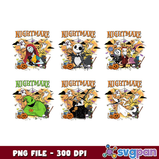 Nightmare Bundle PNG Halloween Art 300 DPI Download